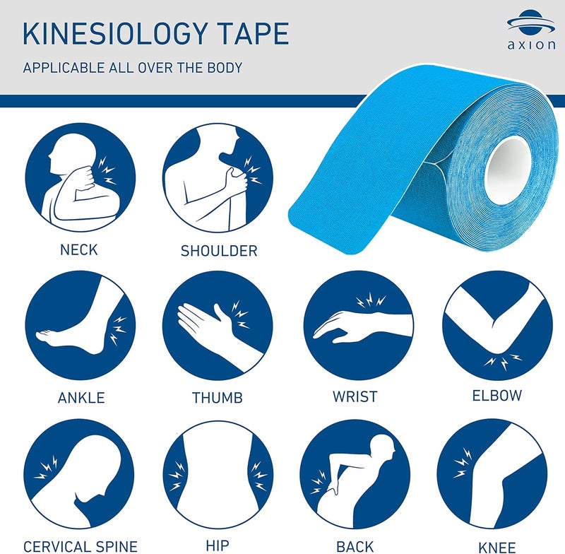 Axion Kinesiology Tapes PRECUT Mix Set | 60 Pre-Cut Multicolored Sport Tape Strips 10 x 2 in - on 3 Rolls | Waterproof • Skin-Friendly • Elastic | Kinesiology Tapes Ideal for Sports - Image 4